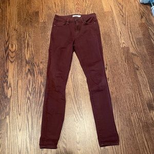 Dark red Unpublished jeans